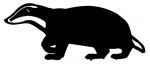 Large Steel Badger Weathervane or Sign Profile - Laser cut 500mm